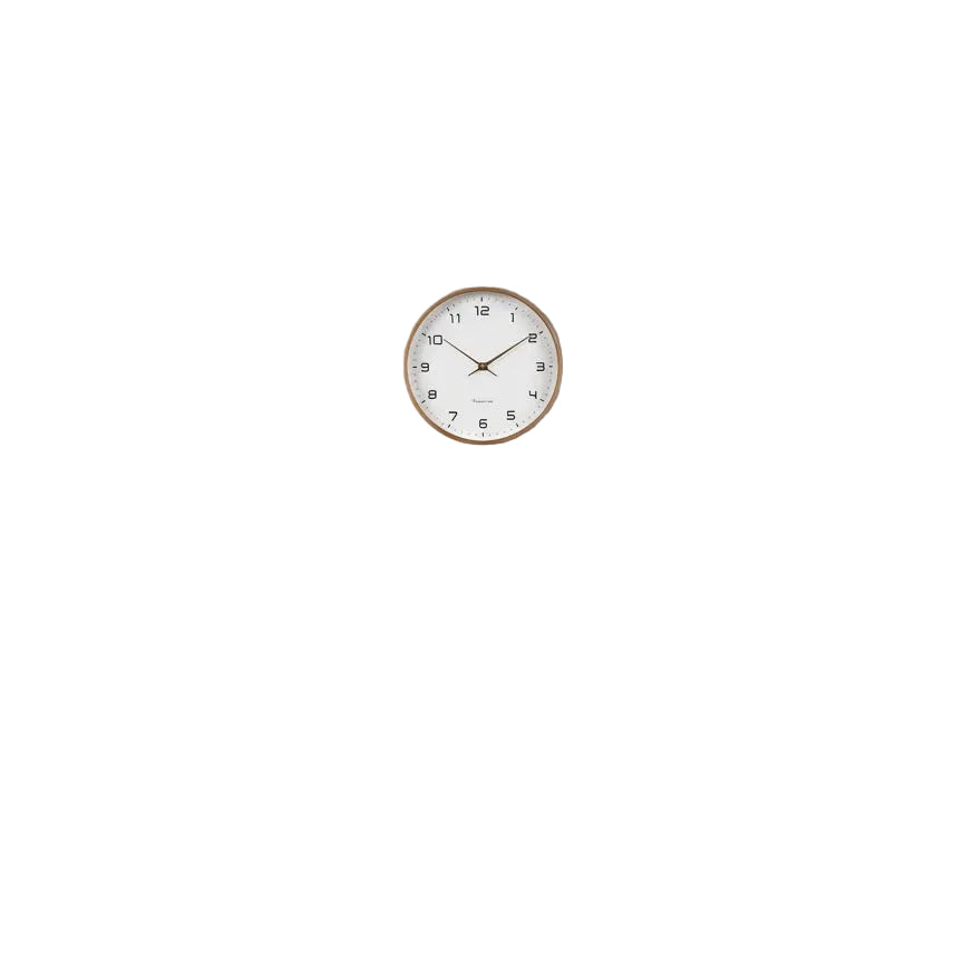 Wandklok Modern Minimalistisch Houtdesign 0