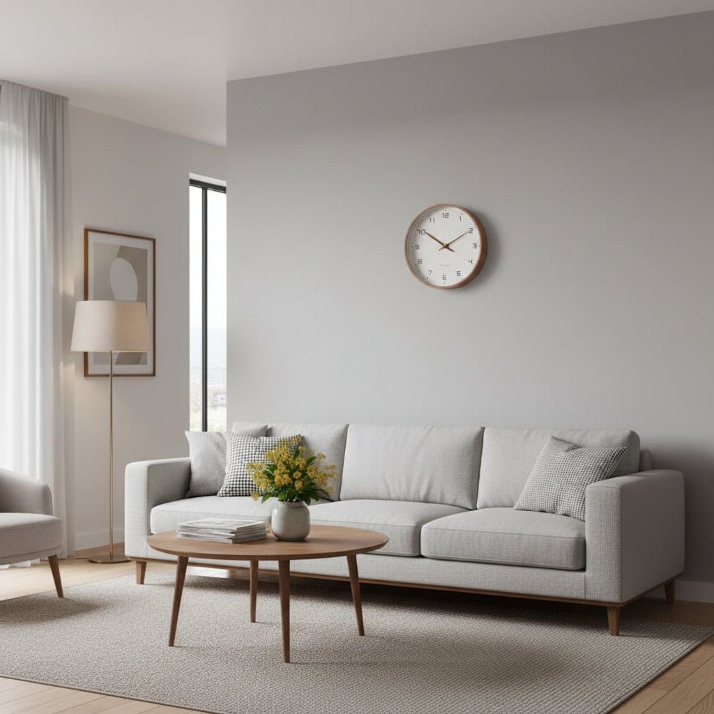 Wandklok Modern Minimalistisch Houtdesign 4