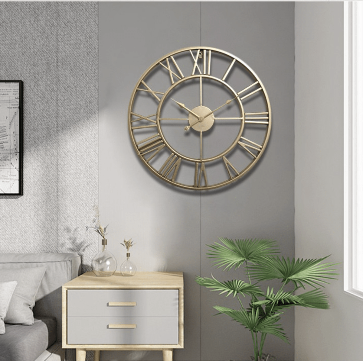 Wandklok Skelet Design voor Thuis en Kantoor 2