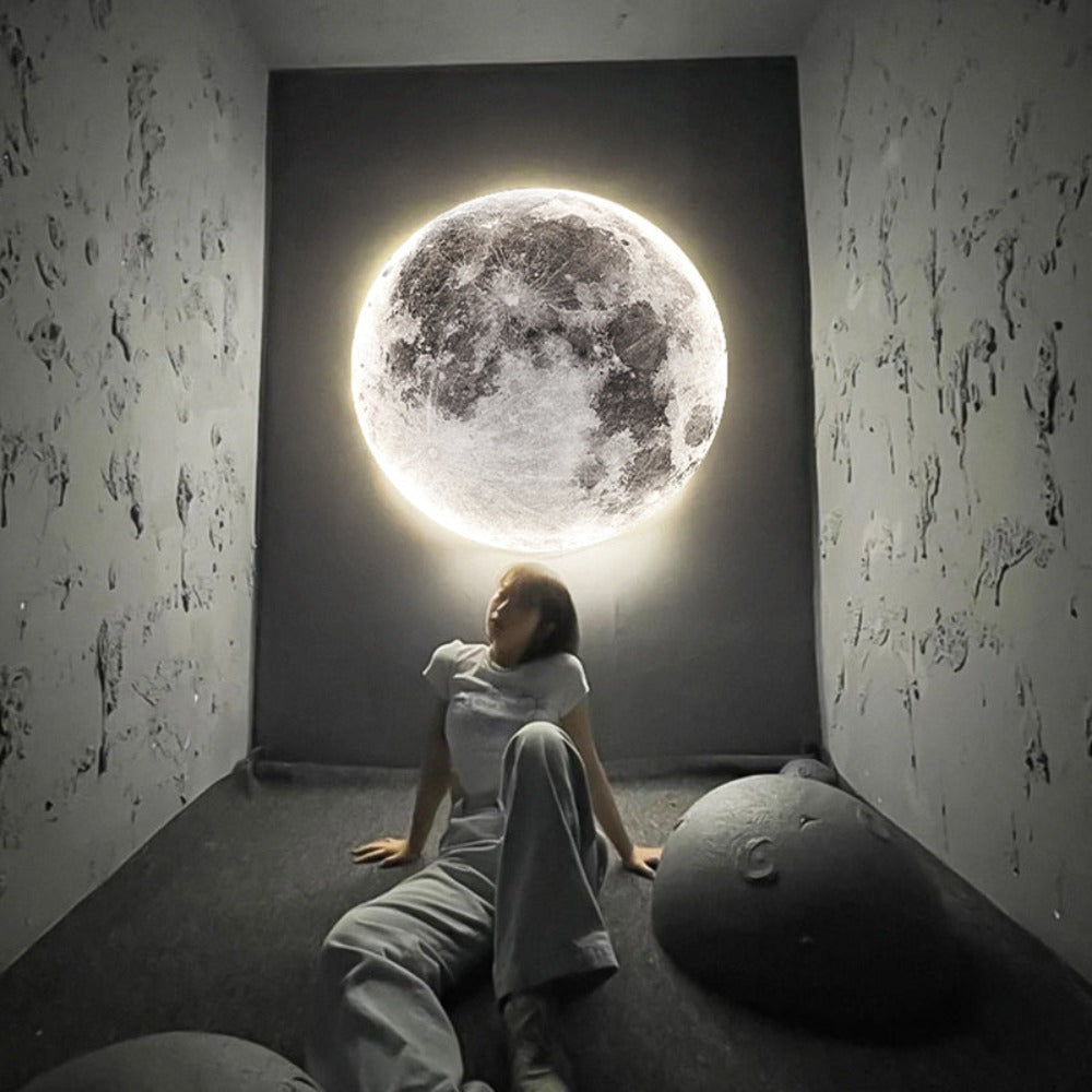 Wandlamp Plafondlamp 3D Maan of Aarde 1