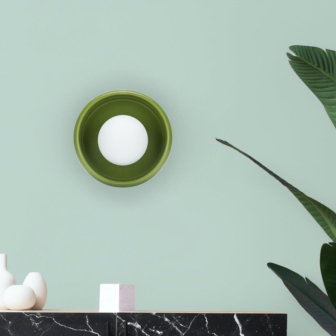 Wandlamp Ronde Keramische Stijl 1