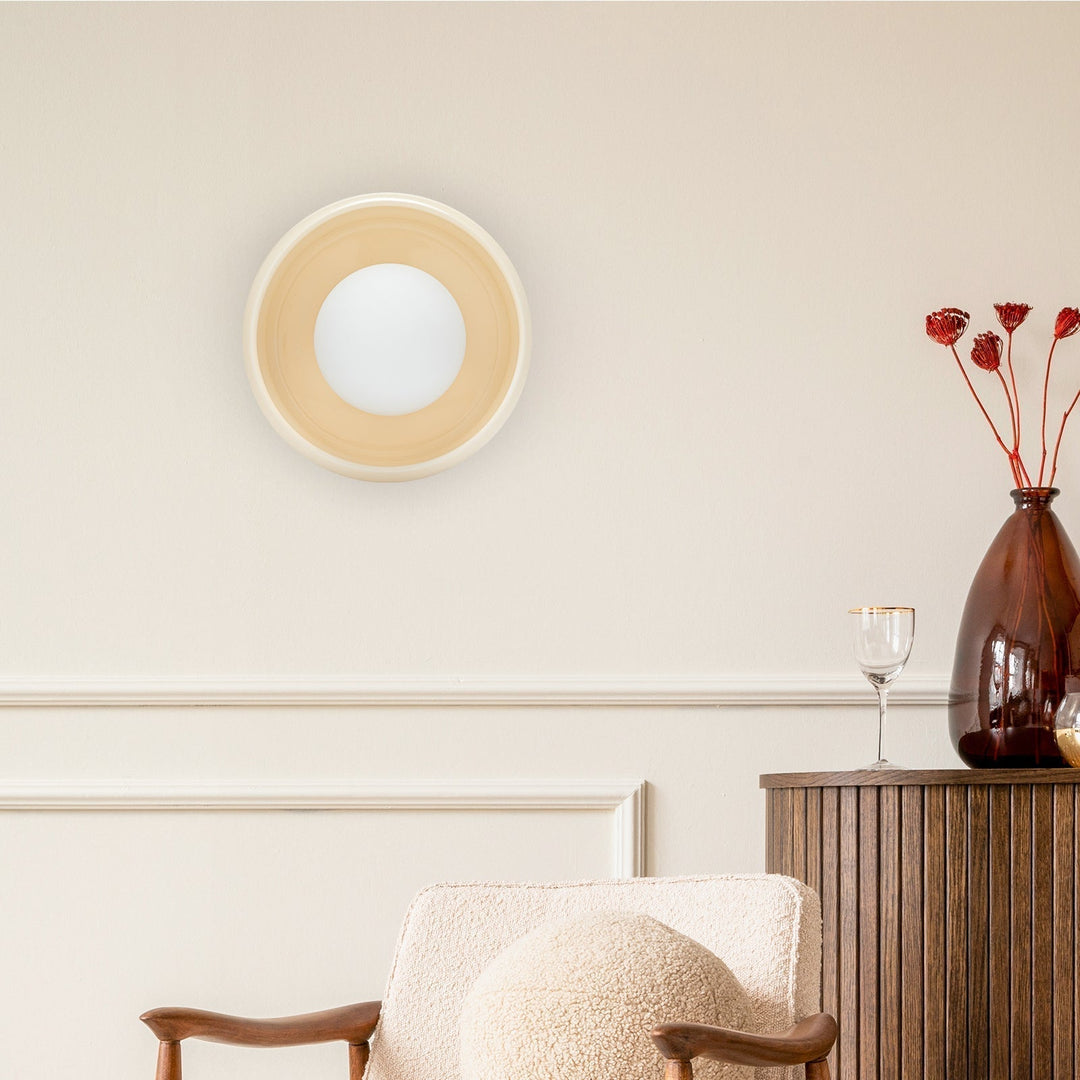 Wandlamp Ronde Keramische Stijl 2