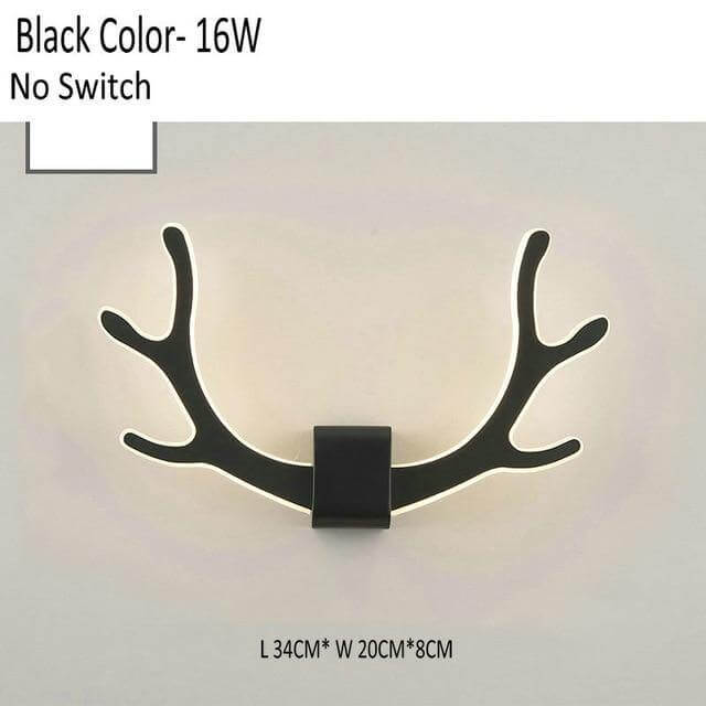 Wandlamp met Bewegingssensor en Creatief Hertengewei 10