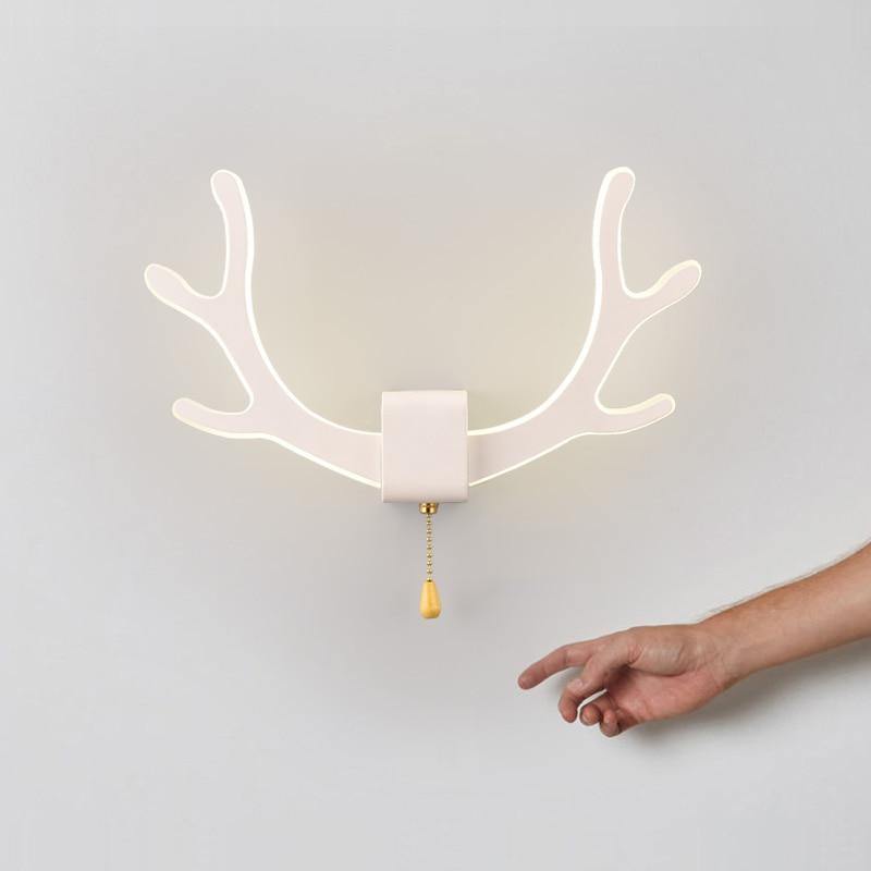 Wandlamp met Bewegingssensor en Creatief Hertengewei 3