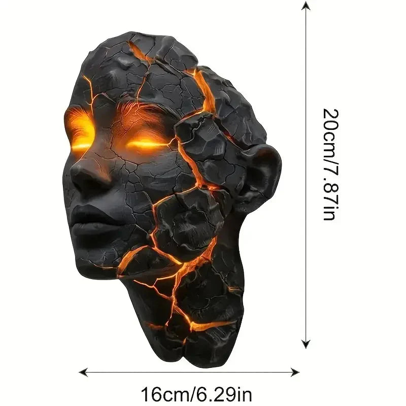 Wandlamp met Lava Crack Design voor Kunstzinnige Interieurs 0