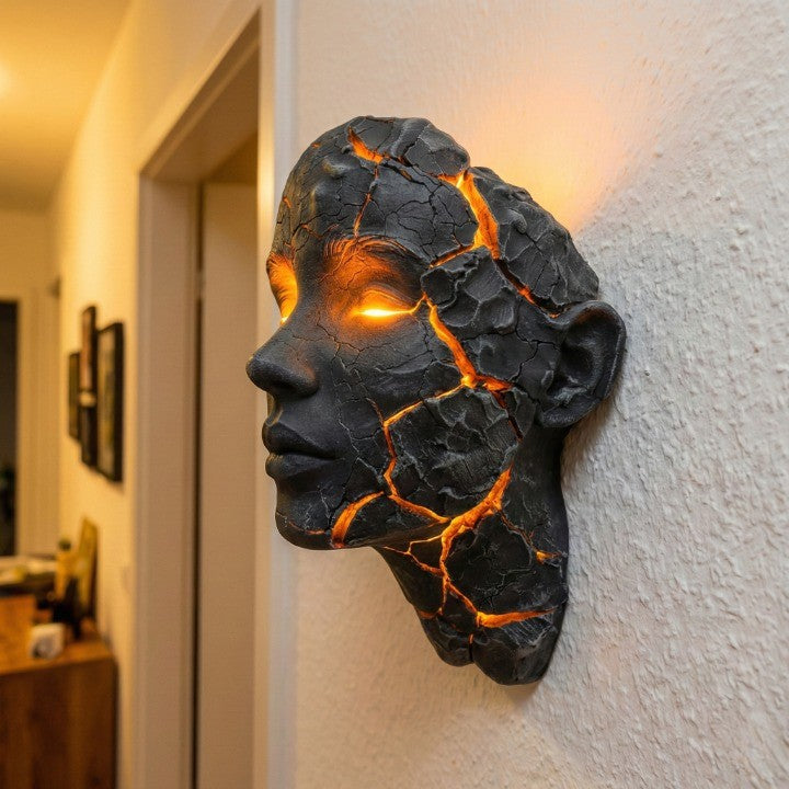 Wandlamp met Lava Crack Design voor Kunstzinnige Interieurs 1