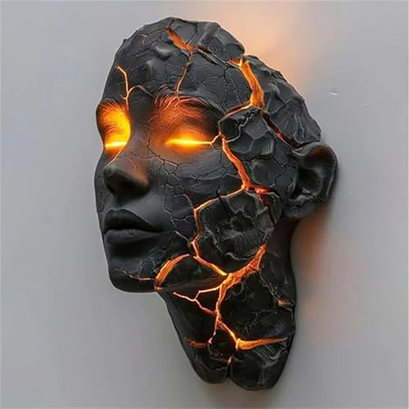 Wandlamp met Lava Crack Design voor Kunstzinnige Interieurs 3
