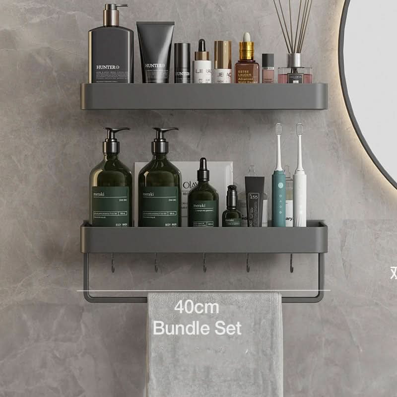 Wandplank voor Badkamer met Handdoekenrek 10