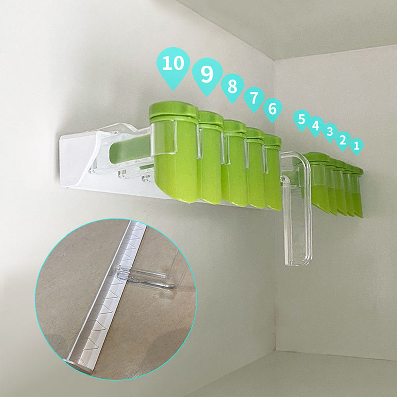 Wandplank voor kruidenzakjes met unieke openingen 3