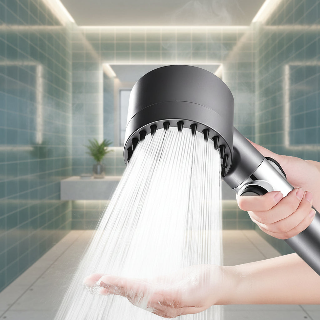 Waterbesparende Douchekop met Verhoogde Waterdruk en Turbohead Technologie 0