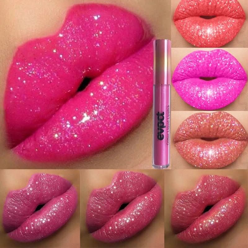 Waterdichte Glitter Lippenstift met Langdurige Glans 6