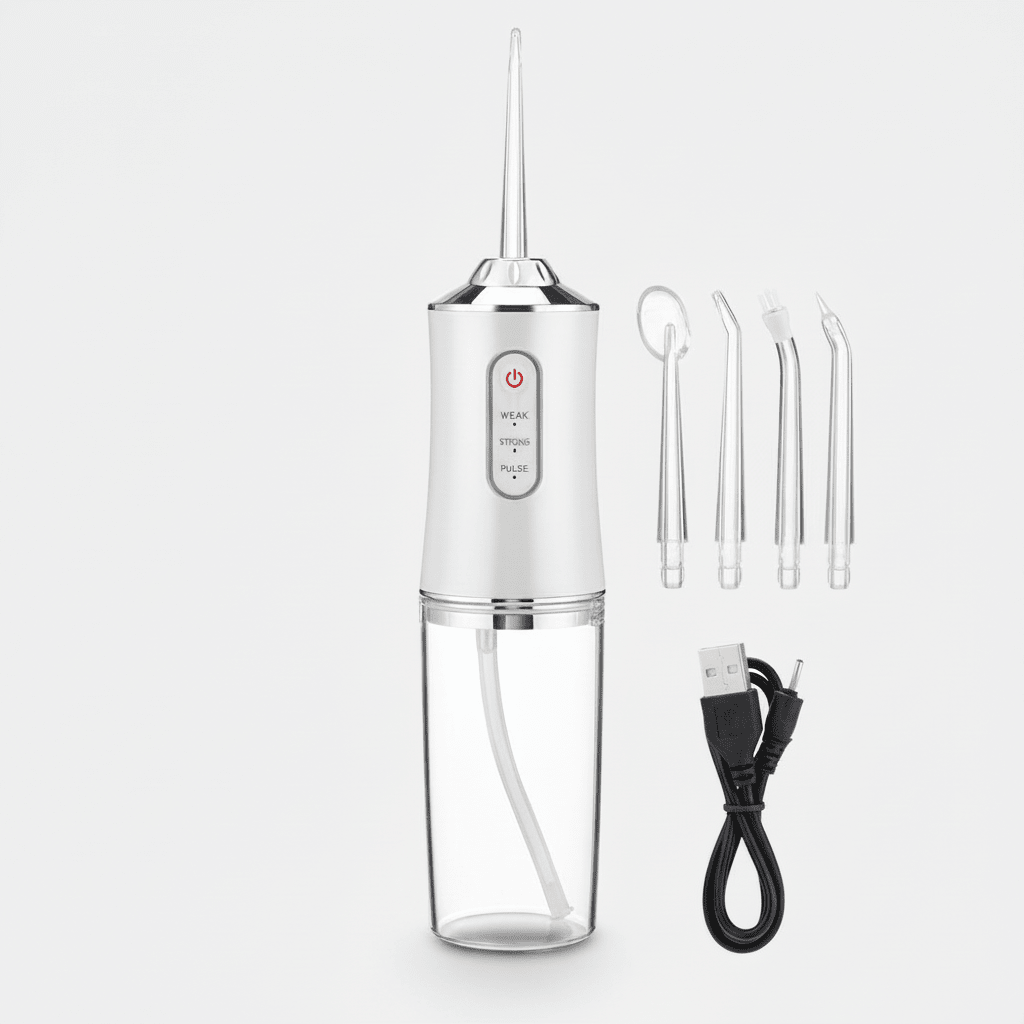 Waterflosser Met 3 Drukinstellingen En 360° Draaibaar Mondstuk 0