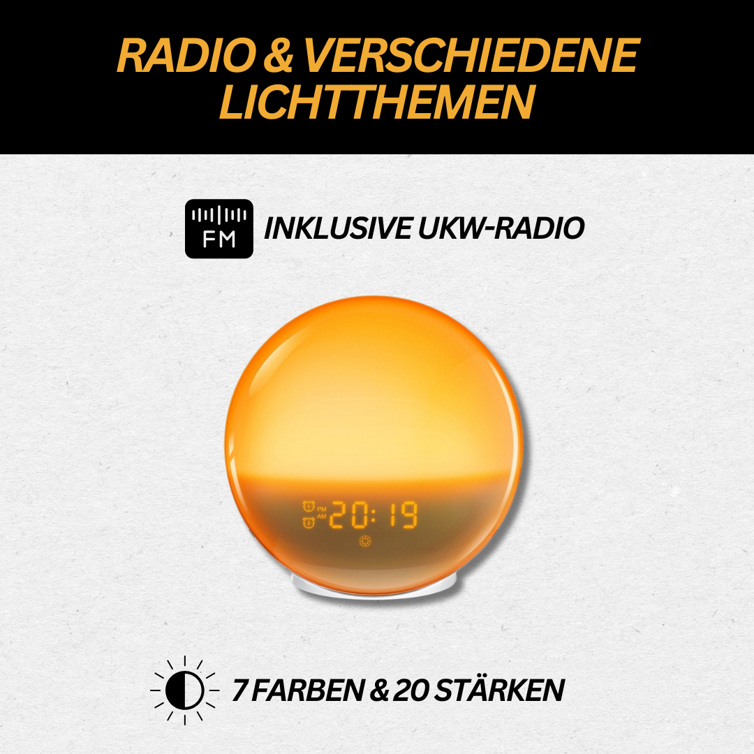 Wekker met Licht en Natuurgeluiden 7