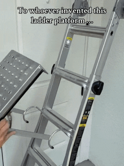 Werkplatform Voor Ladder Met Antislipoppervlak En Robuuste Constructie 6