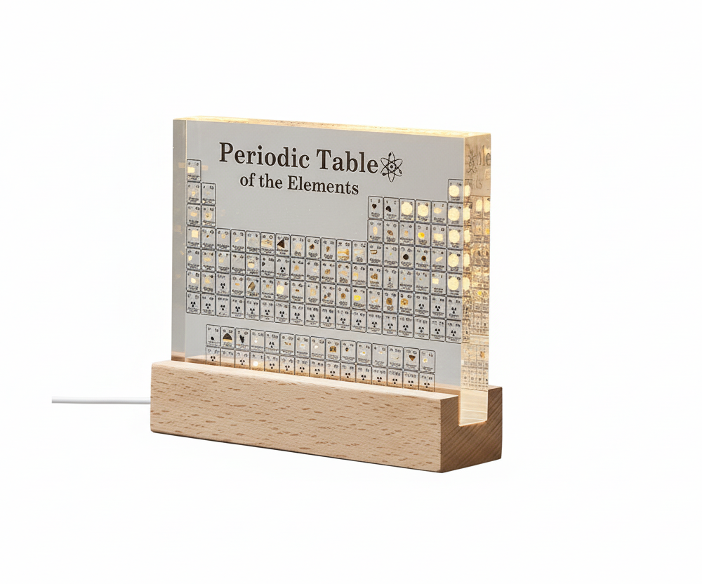 Wetenschappelijk Periodiek Systeem van Echte Elementen Decoratief voor Klaslokaal en Woonruimte 0