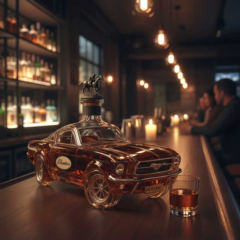 Whiskykaraf Auto Vorm Mustang voor Thuisbar Decoratief Accent 1