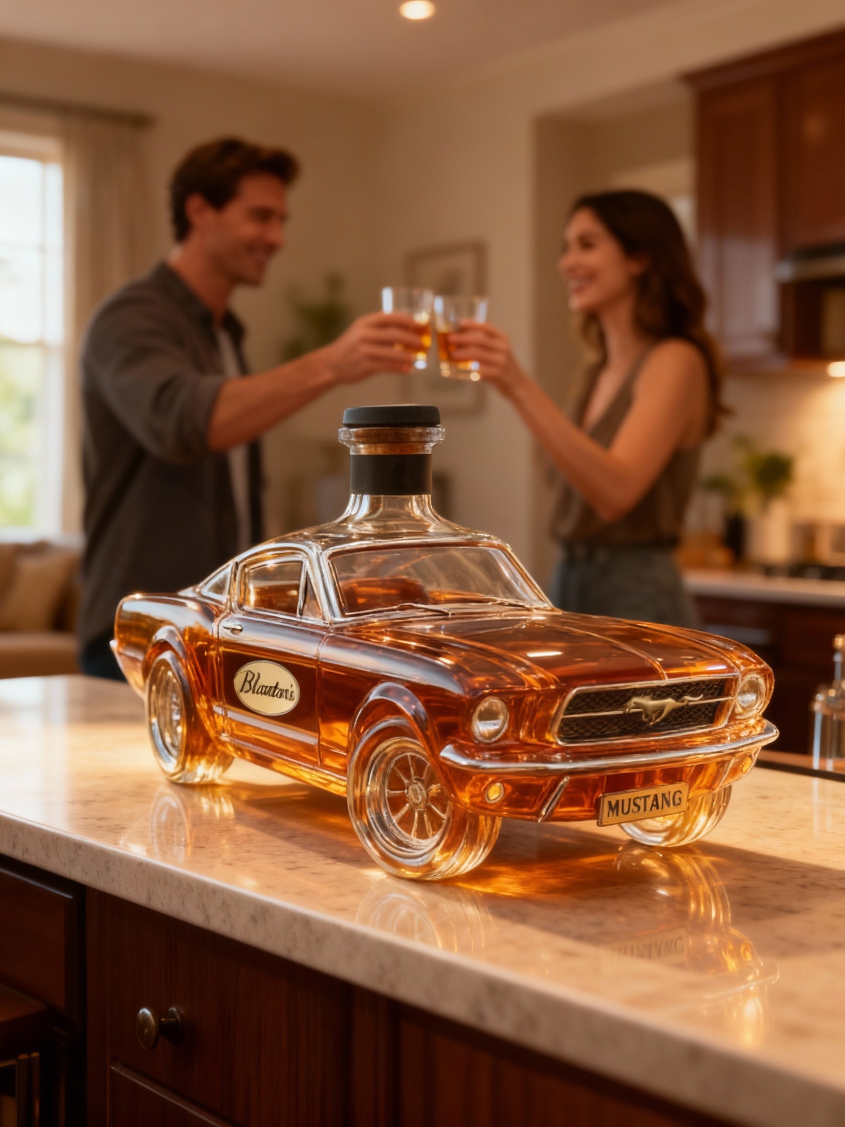 Whiskykaraf Auto Vorm Mustang voor Thuisbar Decoratief Accent 3