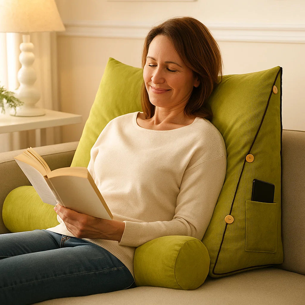 Wigvormig Rugsteunkussen voor Comfortabele Ondersteuning 1