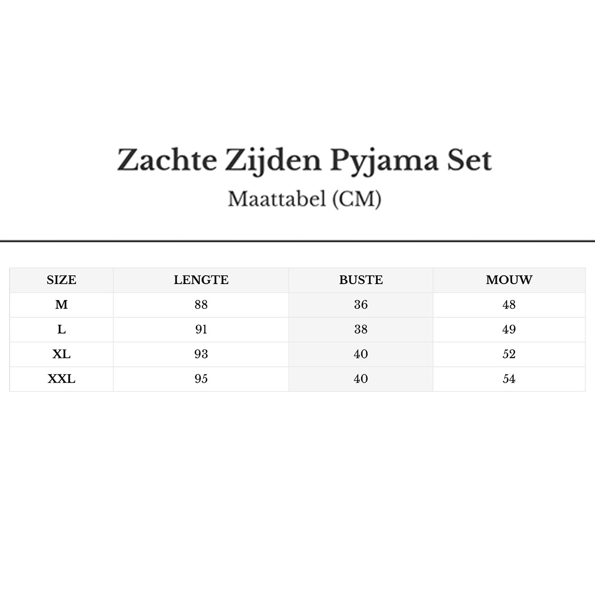 Zachte Zijden Pyjama Set