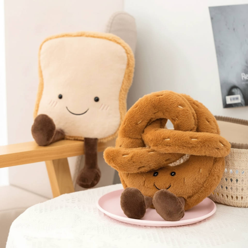 Zacht Knuffeldier Brooddesign voor Kinderen en Volwassenen 1