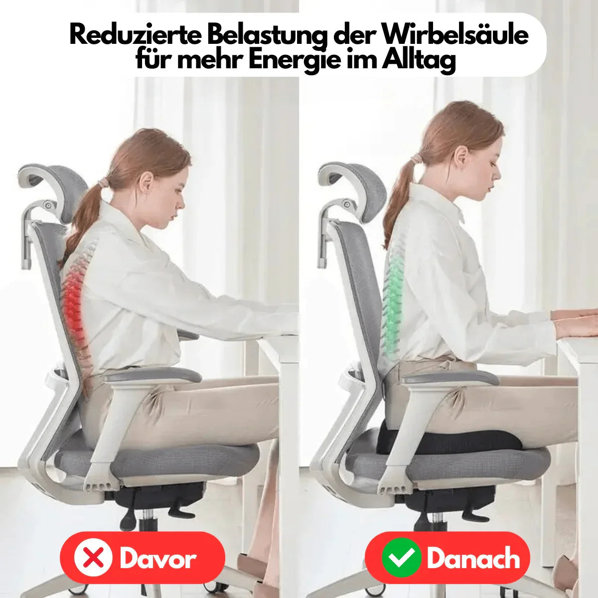 Zitkussen 4D Ergonomisch voor Comfortabele Zithouding 5