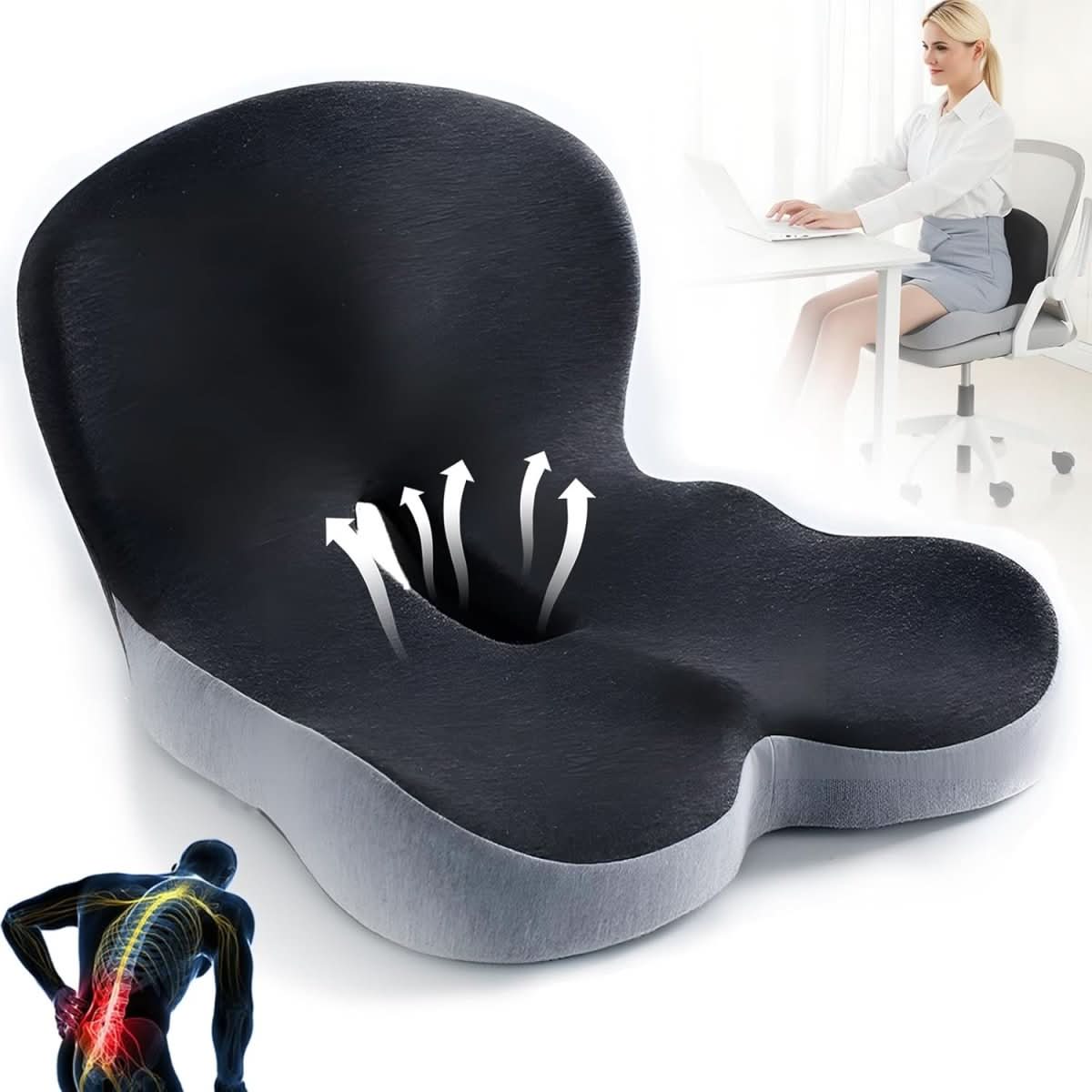 Zitkussen Ergonomisch Comfort voor Gezonde Zithouding 1