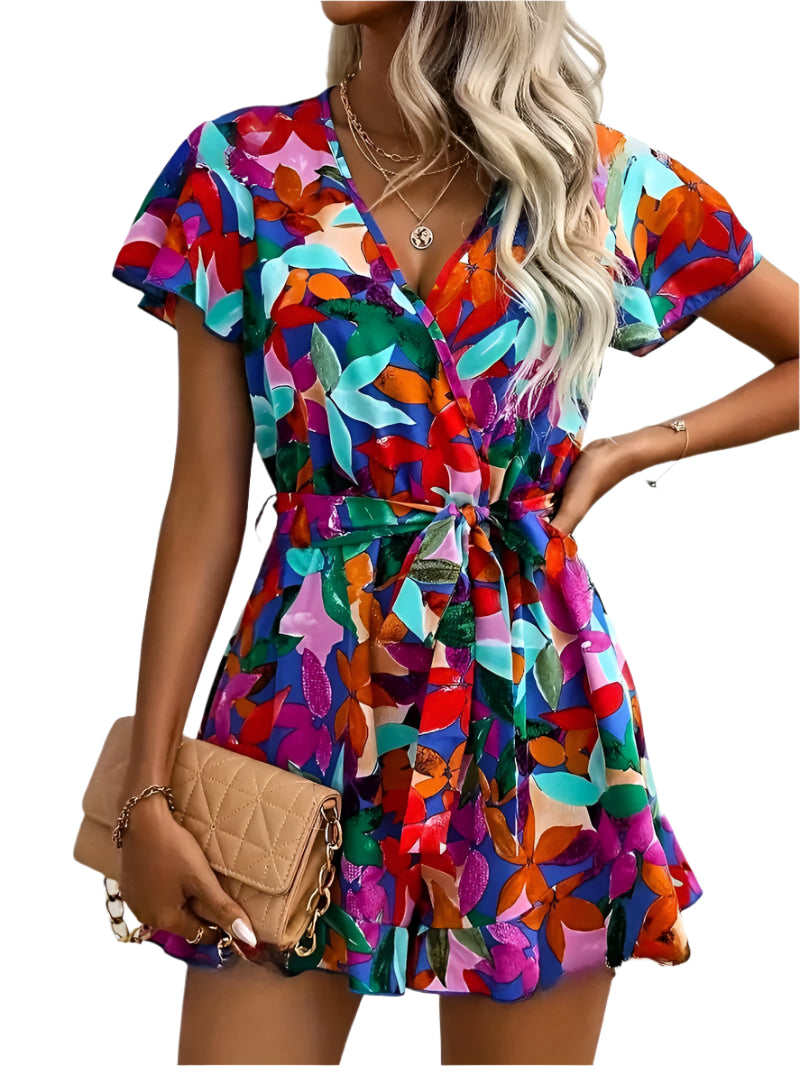 Zomerjurk Dames Bloemmotief Lichtgewicht Katoen Polyester 0