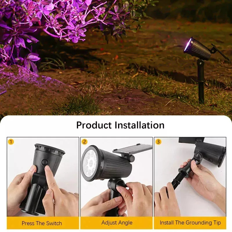 Zonne-energie Tuin LED-Spotlampen 8