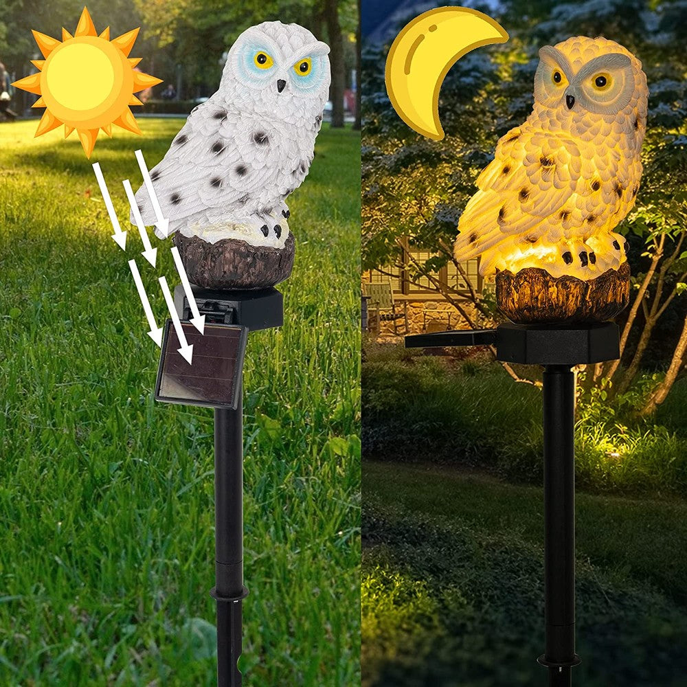 Zonne-energie Tuinlamp Uilendesign LED 3
