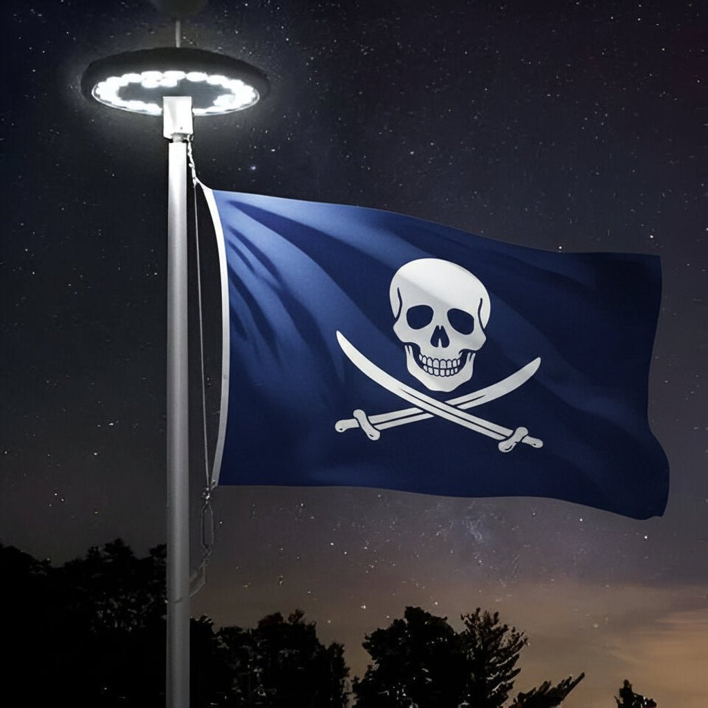 Zonne-energie Vlaggenmast Verlichting Automatisch 0