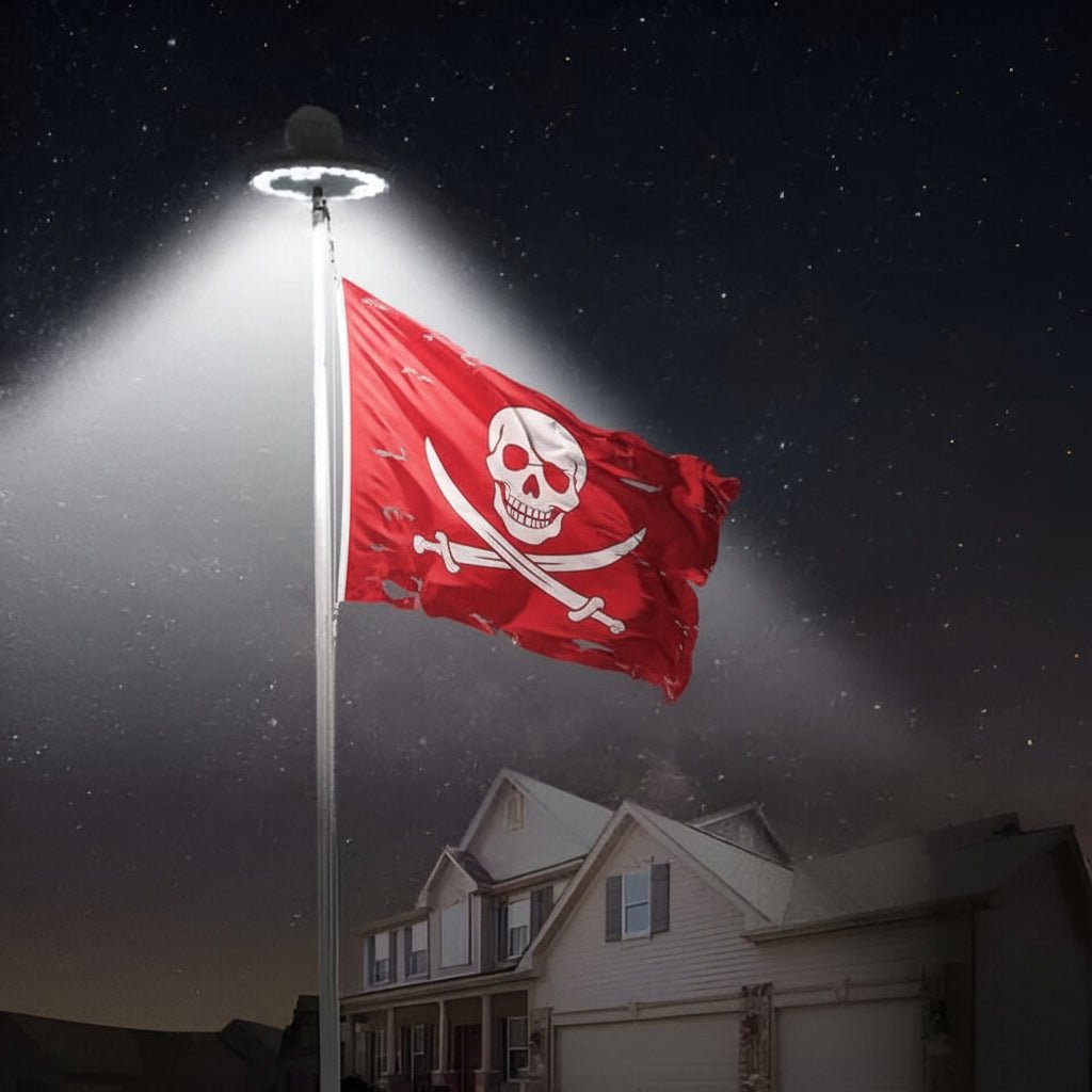 Zonne-energie Vlaggenmast Verlichting Automatisch 1