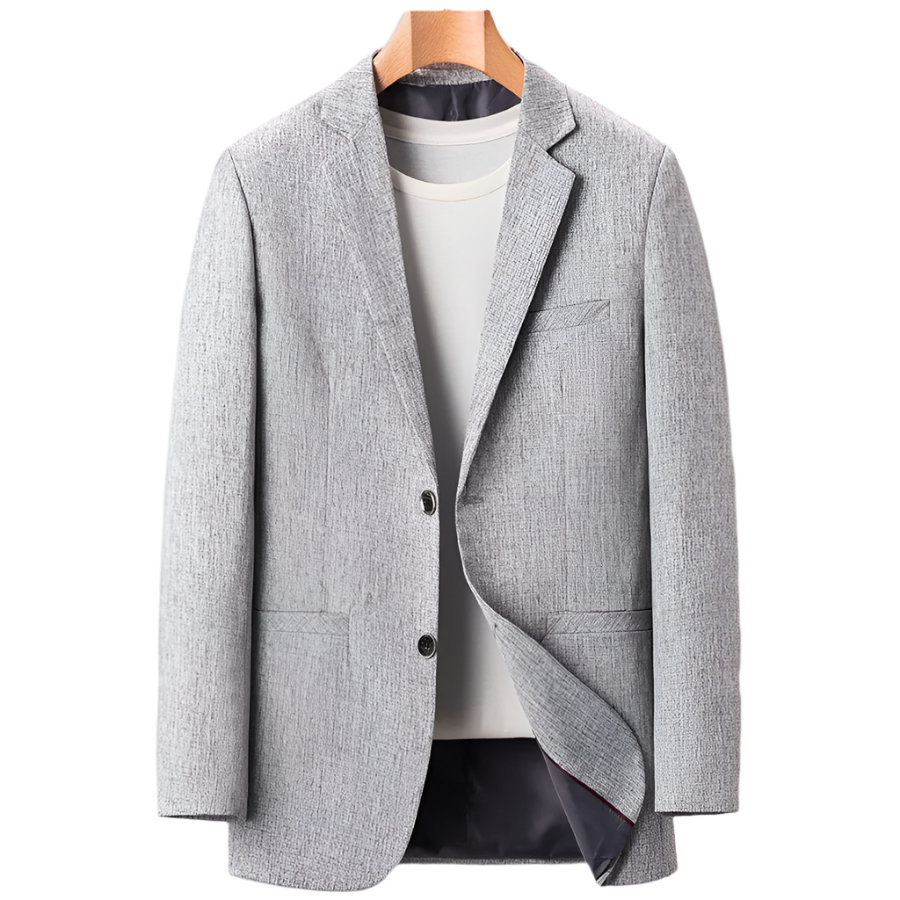 Zwarte Blazer Dames Wol Zijden Voering Getailleerd 0