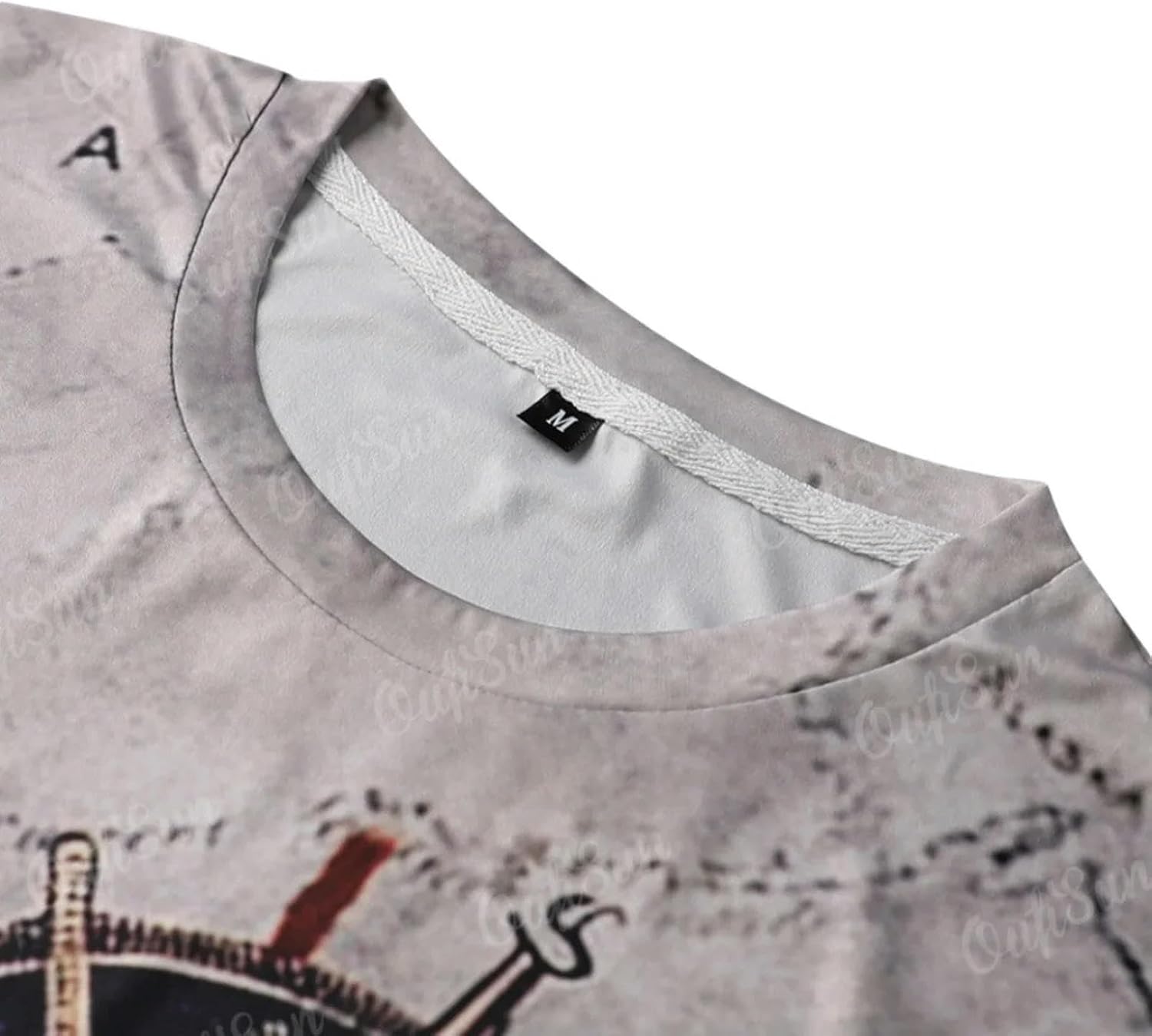 Heren Vintage Kompas T-shirt