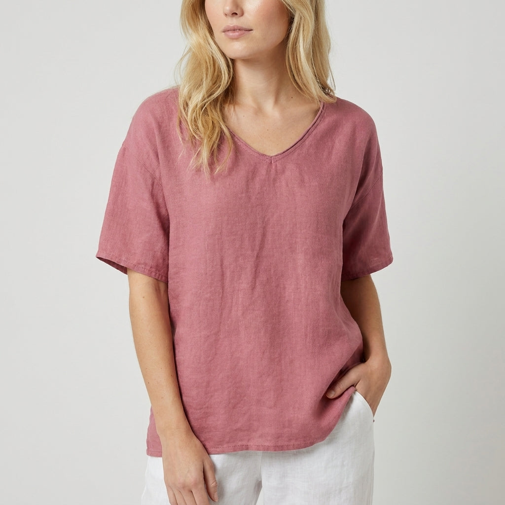 Dames Losvallende Top Ronde Hals Casual Stijl
