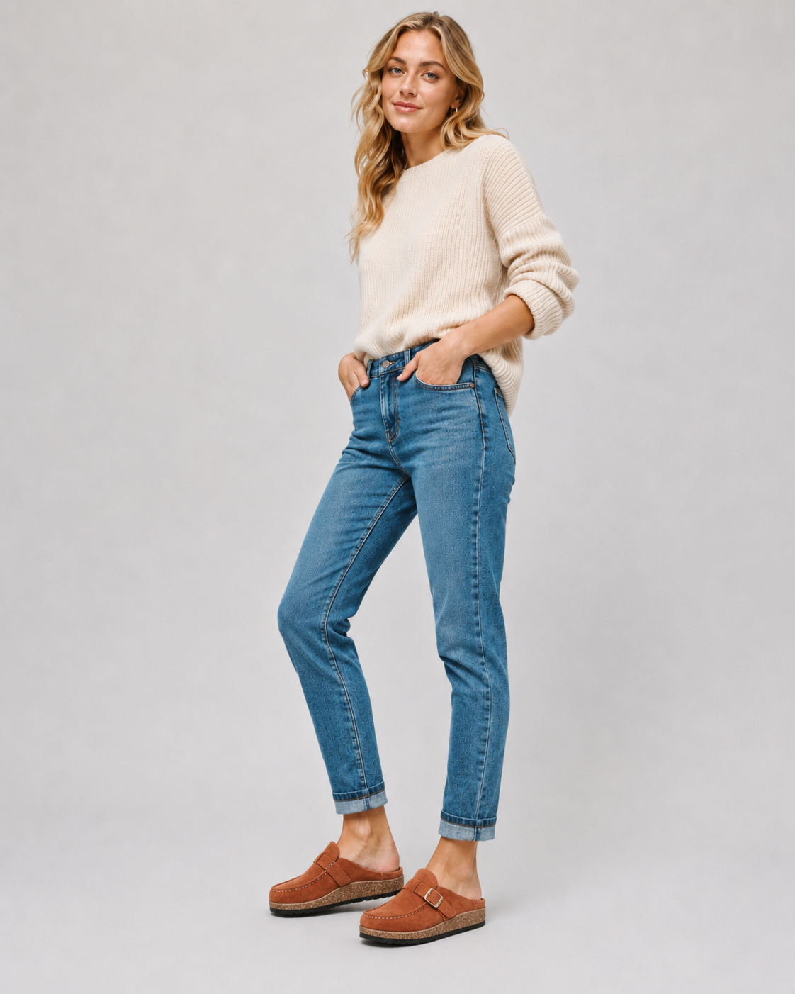Dames Mules Retro Comfortabel Suède Stijl
