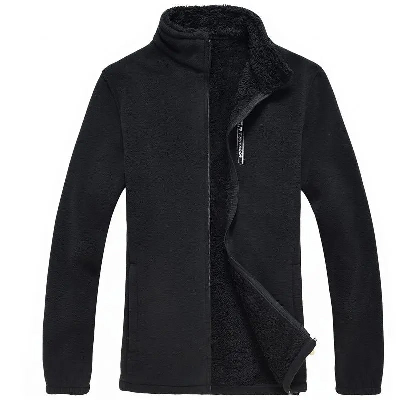 Heren fleece gevoerde jas met rits