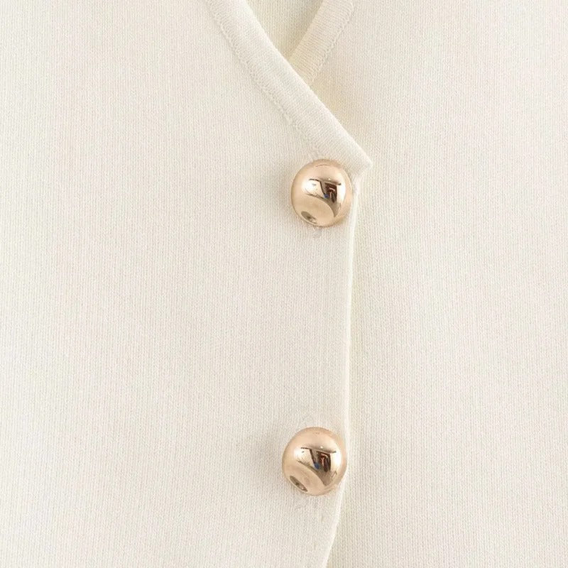 Gebreide mouwloze damestanktop