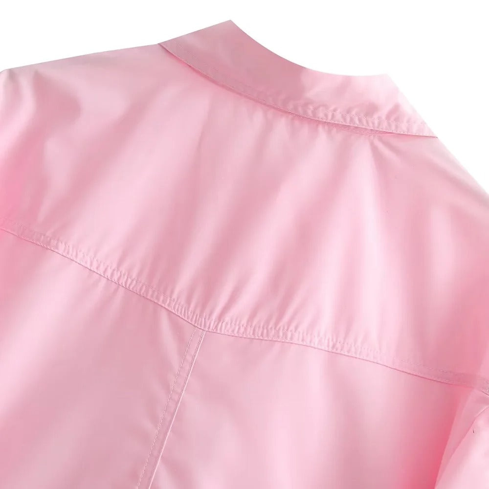 Los Poplin Vrouwenhemd