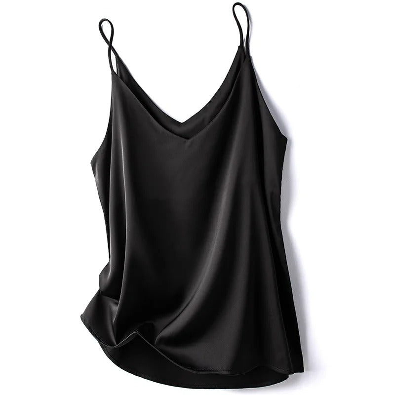 Dames Halter V-Hals Spaghetti Top