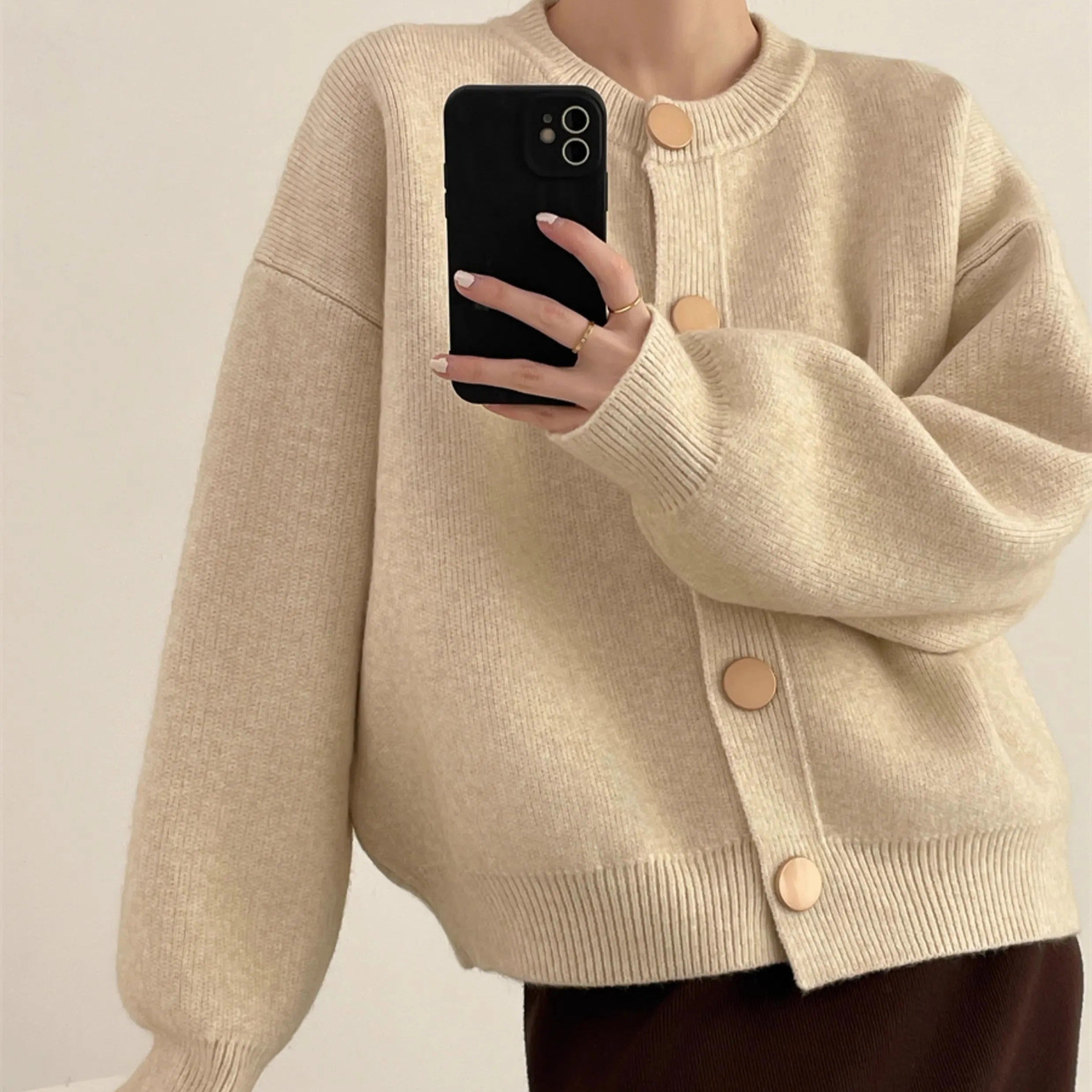 Dames Gebreid Los Vest