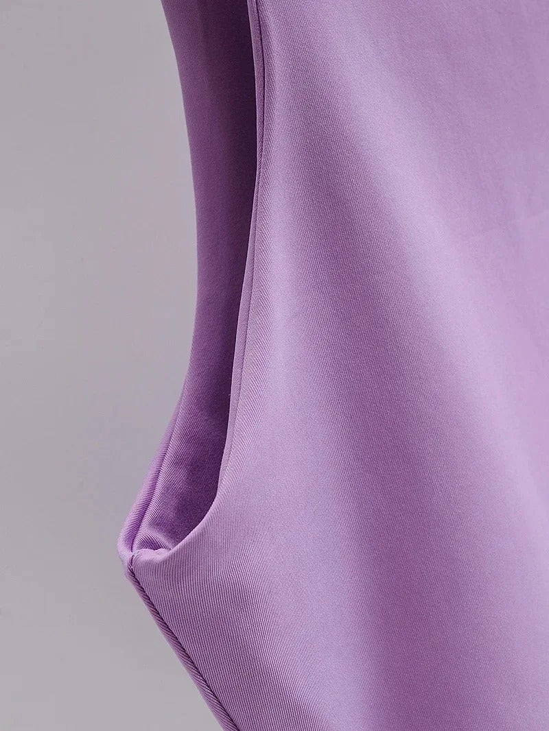 Dames mouwloze O-hals Slim Fit Tank Top