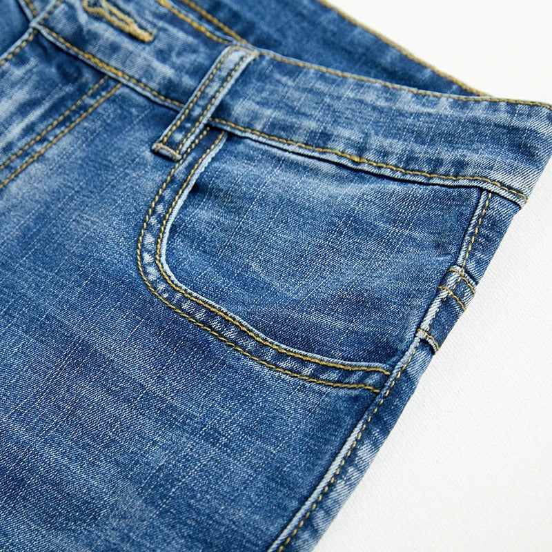 Klassieke denim shorts voor heren