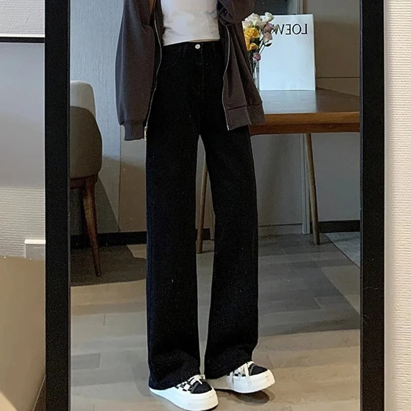 Vintage damesjeans met wijde pijpen