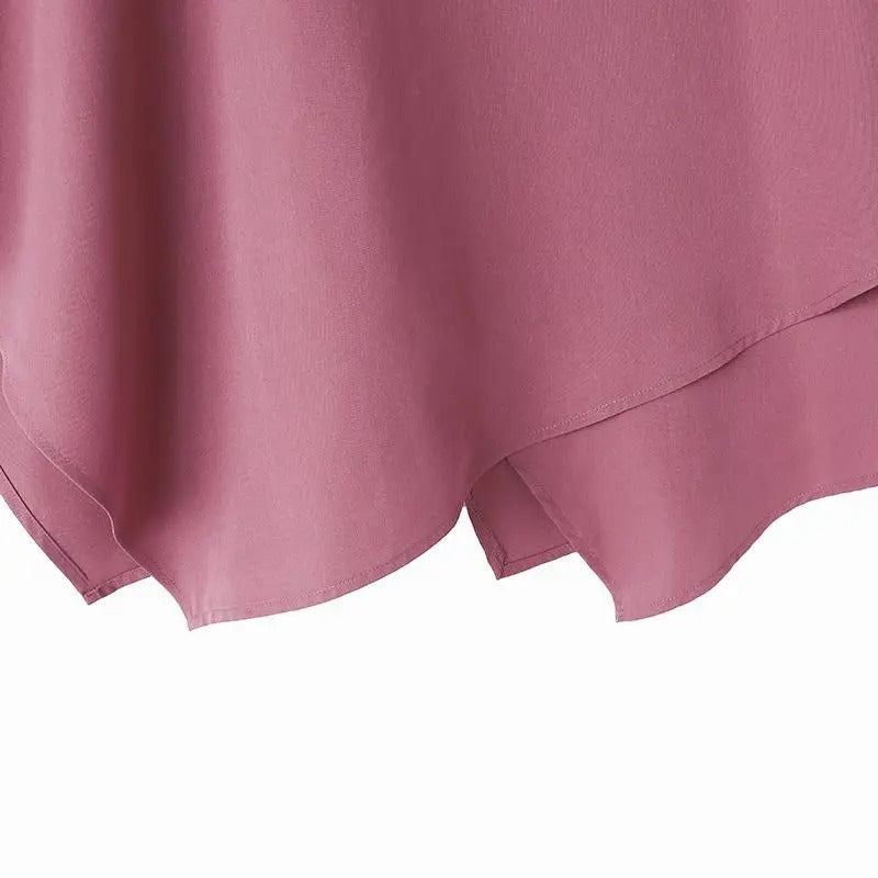 Damesblouse met 3/4 mouwen en ruches