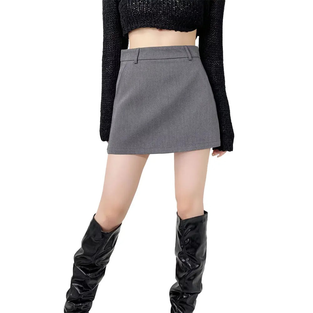 Chique A-lijn minirok met hoge taille