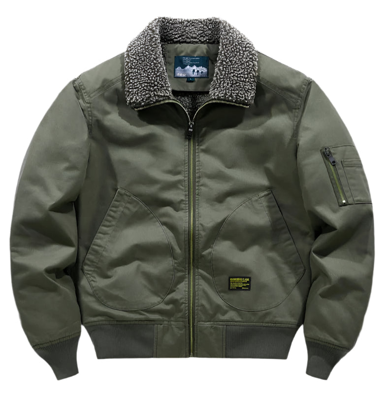 Heren lamswollen jas