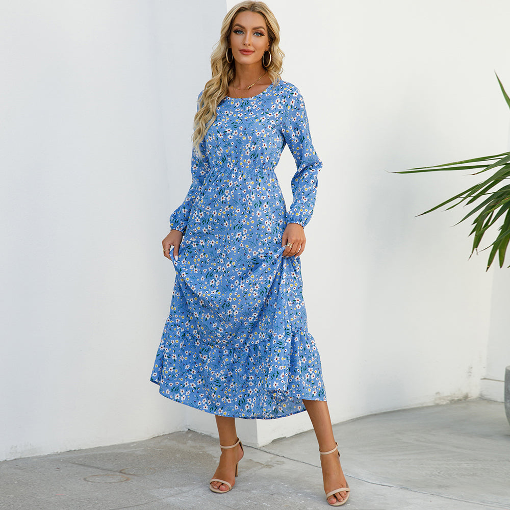 Bohemian chiffon maxi-jurk voor dames