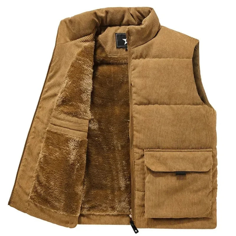 Heren fleece warm vest