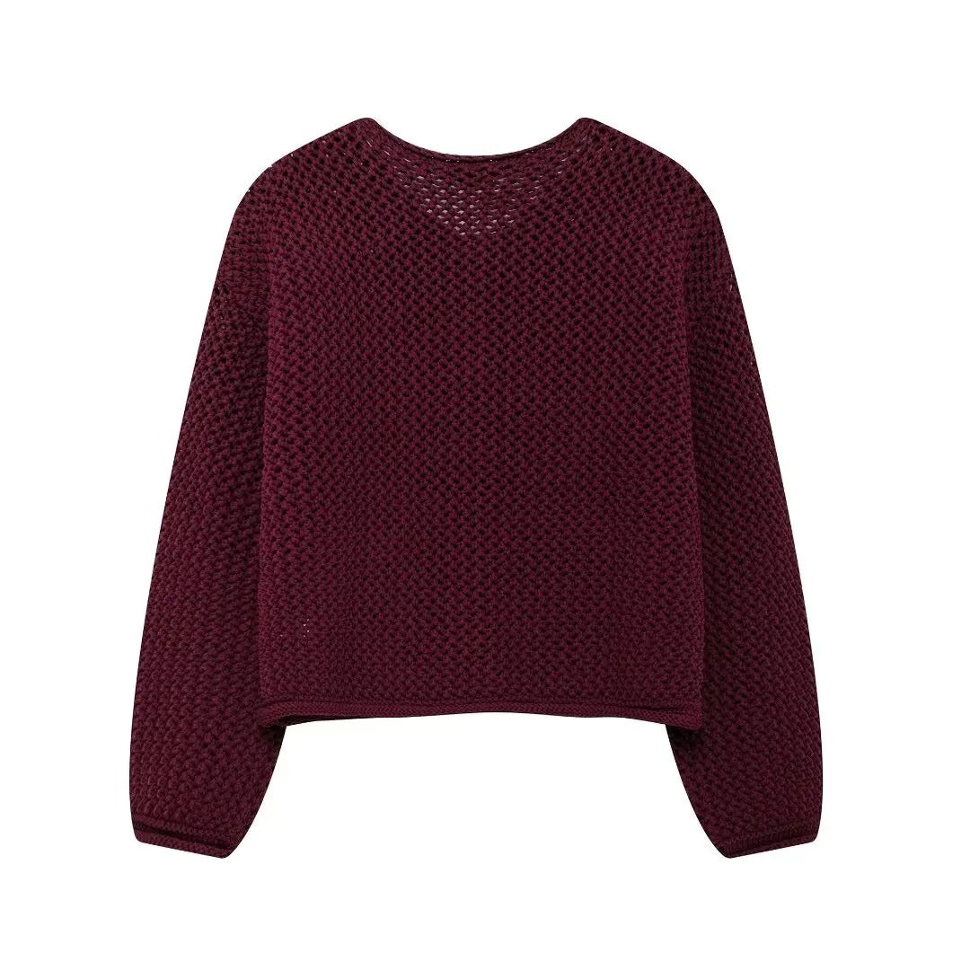 Dames Vintage Trui Cardigan