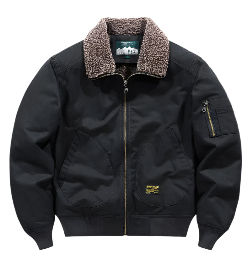 Heren lamswollen jas